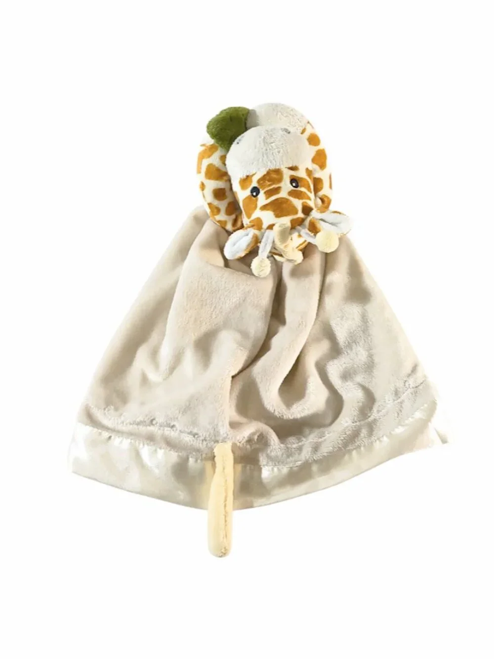 2012 Baby Aspen Safari Giraffe Rattle Satin Lovey Security Blanket 15